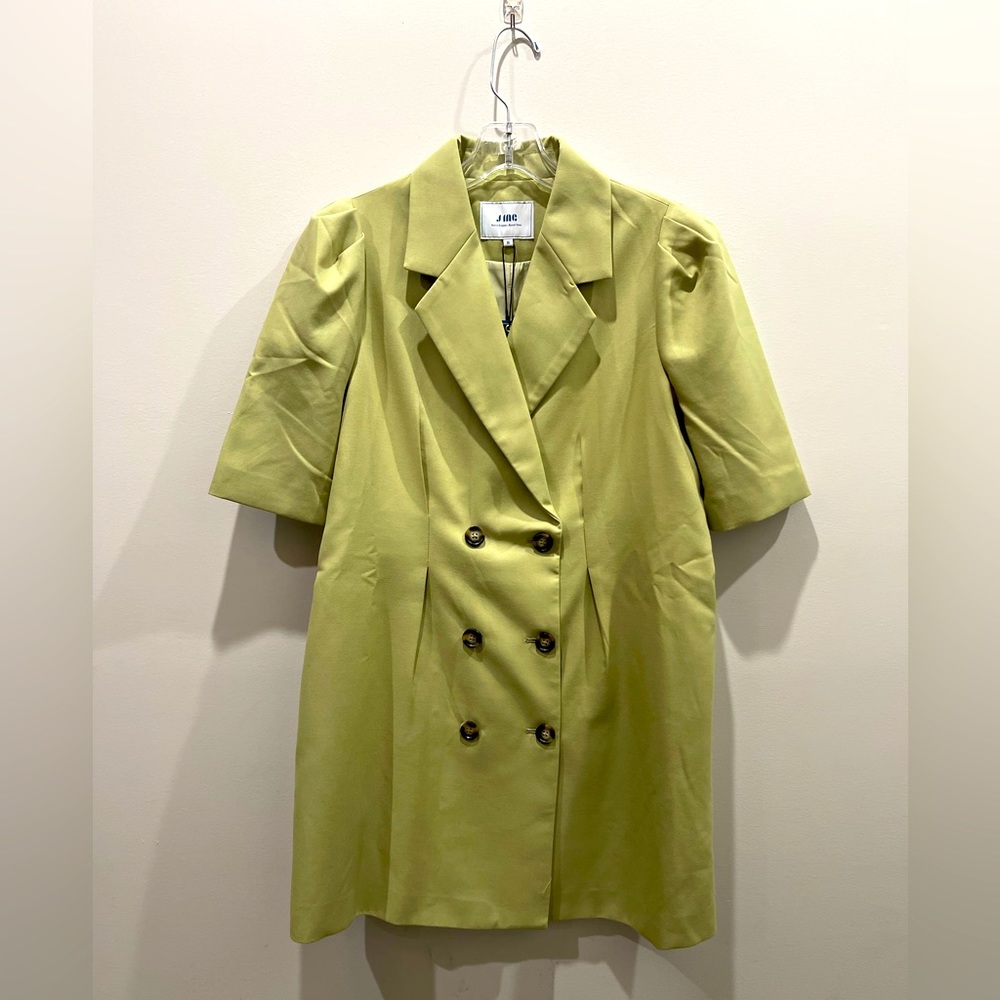 JING NWT blazer dress - chartreuse